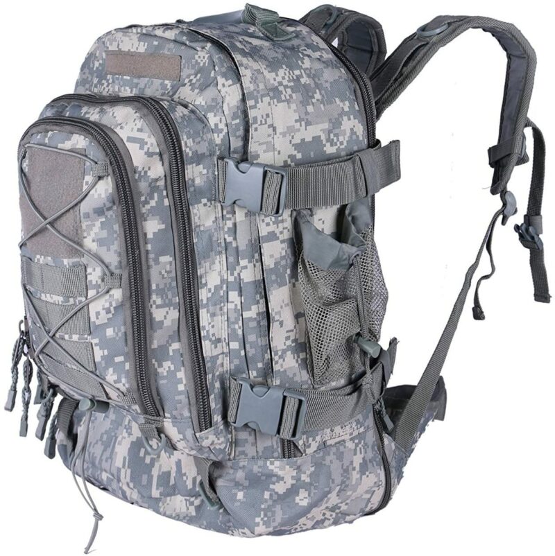 Tanner+Tailor Erweiterbarer Armee Rucksack - 39 – 64 Liter Volumen (ACU Camouflage) – Bild 2
