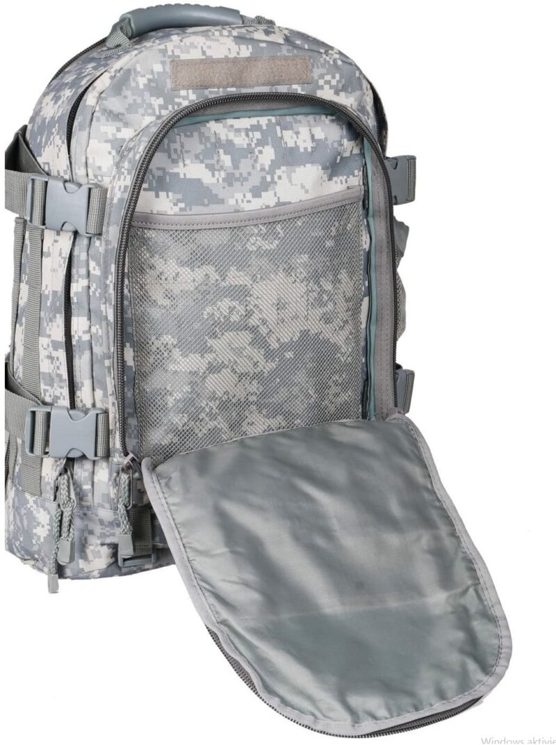 Tanner+Tailor Erweiterbarer Armee Rucksack - 39 – 64 Liter Volumen (ACU Camouflage) – Bild 5