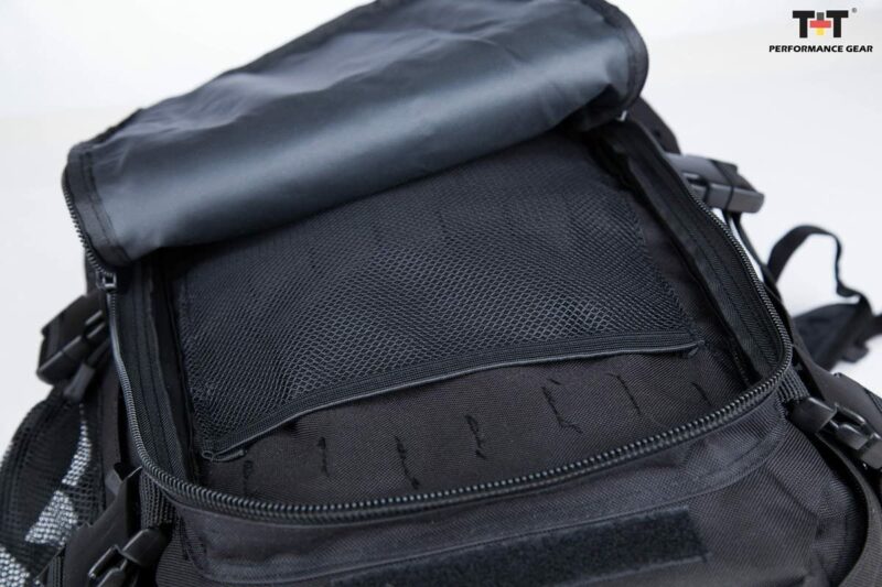 Tanner+Tailor Erweiterbarer Schwarzer Rucksack - 39 – 64 Liter Volumen (Schwarz) – Bild 8