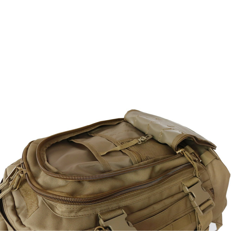 Tanner+Tailor Erweiterbarer Rucksack – 39 - 64 Liter Volumen (Beige) – Bild 6
