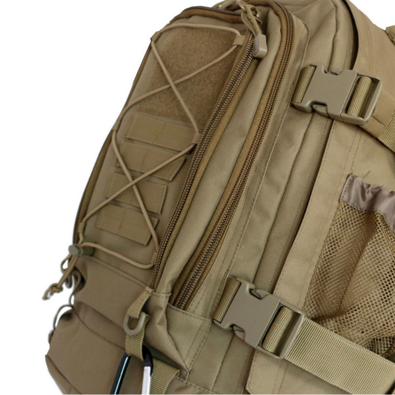 Tanner+Tailor Erweiterbarer Rucksack – 39 - 64 Liter Volumen (Beige) – Bild 4