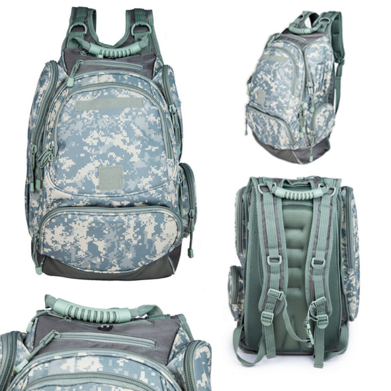 Tanner+Tailor Premium Herren Outdoor Rucksack mit Laptop-, Trinkblase- und Musikplayer-Fach (ACU Camouflage) – Bild 2