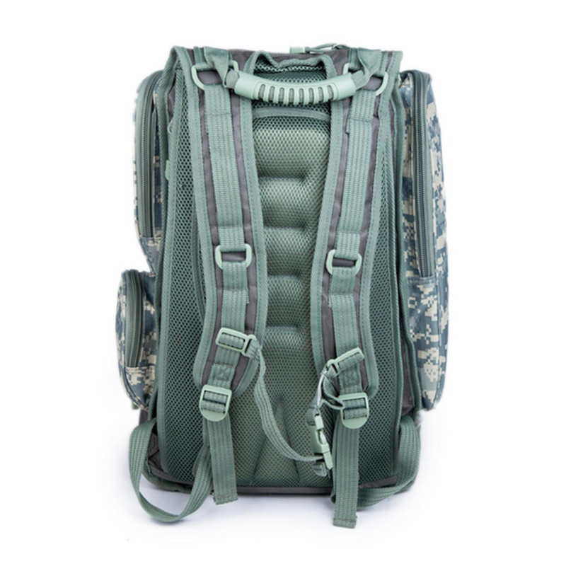 Tanner+Tailor Premium Herren Outdoor Rucksack mit Laptop-, Trinkblase- und Musikplayer-Fach (ACU Camouflage) – Bild 3