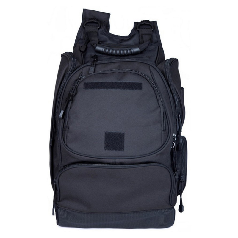 Tanner+Tailor Premium Herren Outdoor Rucksack mit Laptop-, Trinkblase- und Musikplayer-Fach (Schwarz) – Bild 2