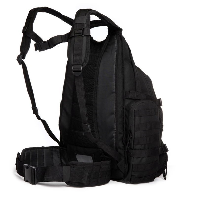 Tanner+Tailor 15.4″ Tactical Laptop Trekkingrucksack (Schwarz) – Bild 2